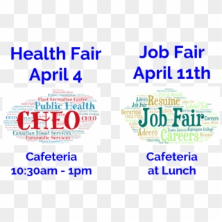 Health Fair And Job Fair - Poster Clipart