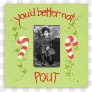 Better Not Pout Lime - Picture Frame Clipart