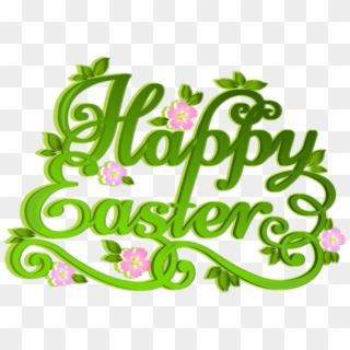 Free Png Download Green Happy Easter Transparent Png - Happy Easter Clipart Png
