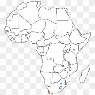 Africa - Sub Saharan Africa Outline Clipart