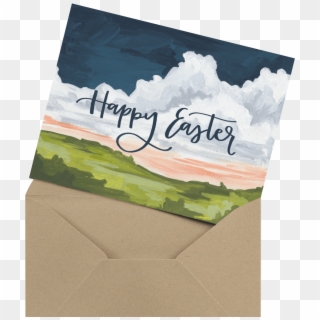 Happy Easter Cards, Mailed For You - Paper Clipart