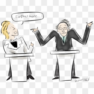 Hillary Clinton And Bernie Sanders Met In Brooklyn - Hillary Clinton 2016 Debate Brooklyn Clipart