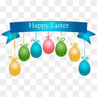 Easter Eggs Clipart - Happy Easter Banner Png Transparent Png