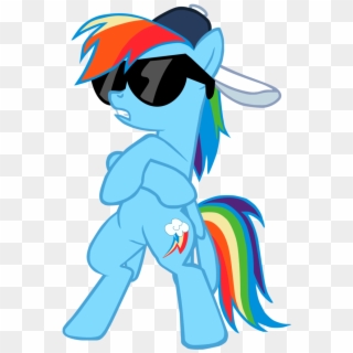 Flutterflyraptor, Backwards Ballcap, Backwards Cutie - My Little Pony Rainbow Dash Swag Clipart