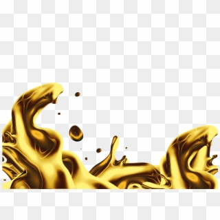 Isolated Liquid Gold Splash Png Free - Gold Splash Png Clipart