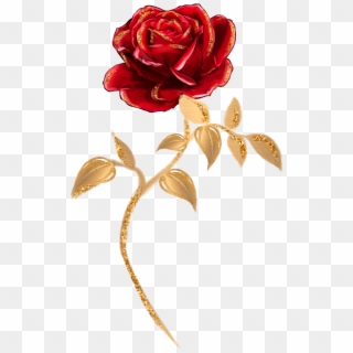 Beauty And The Beast Single Rose Clipart