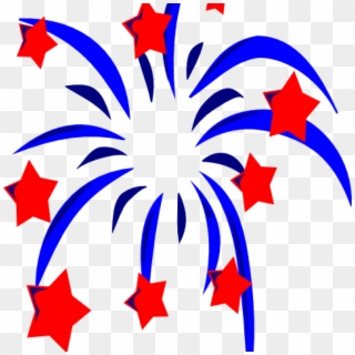 19 Fourth Of July Fireworks Svg Stock Huge Freebie - Red White Blue Stars Png Clipart