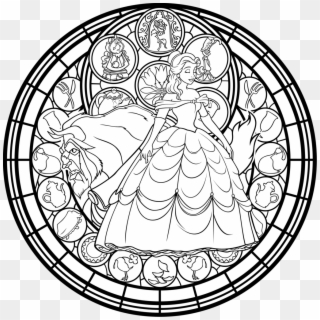 Beauty And The Beast Adult Coloring Pages Clipart