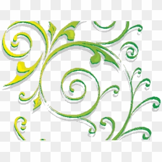 Green Swirls Clipart - Png Download