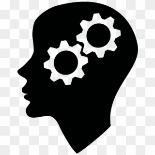 Thinking - Brain Cogs Icon Clipart