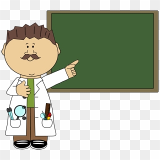 Kindergarten Clipart Chalkboard - Male Science Teacher Clipart - Png Download