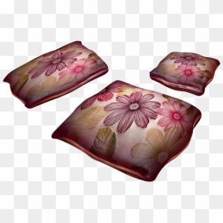 Pillow, Pattern, Flowers, Png, Isolated, Textiles - Cushion Clipart