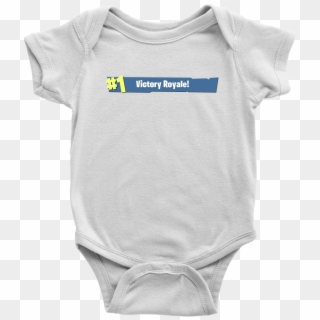 #1 Victory Royale Fortnite Baby Bodysuit - My Big Sister Is A French Bulldog Clipart