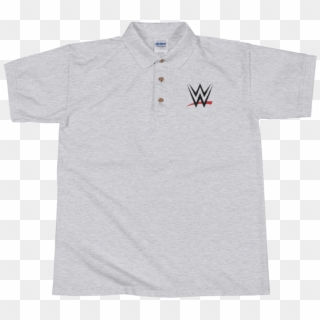 Wwe Logo Embroidered Polo Shirt Clipart
