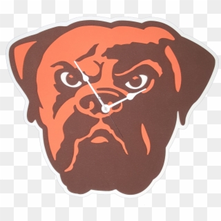 Cleveland Browns 3d Foam Clock - Cleveland Browns Dog Logo Png Clipart