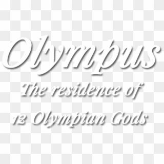 Olympus Mountain Thessaly Greece - Calligraphy Clipart