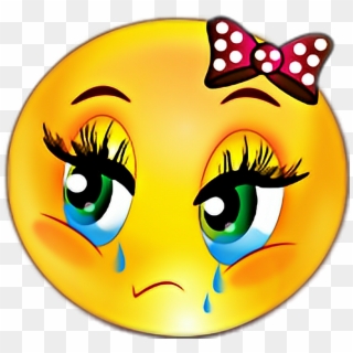 #depression #mood #sad #emjoi #girl - Female Sad Face Emoji Clipart