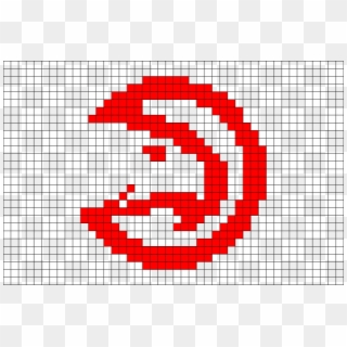 Atlanta Hawks Pixel Art Clipart