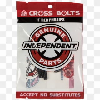 Independent Cross Bolts 1” Philips Skate Hardware - Independent Hardware Clipart