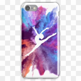 Gymnast Rainbow Explosion Iphone 7 Snap Case - Gymnastics Laptop Skin Clipart