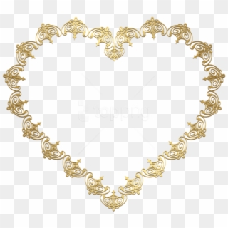 Free Png Heart Gold Transparent Png - Portable Network Graphics Clipart
