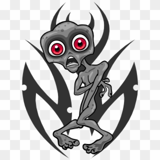 Funny Alien Render - Cartoon Clipart