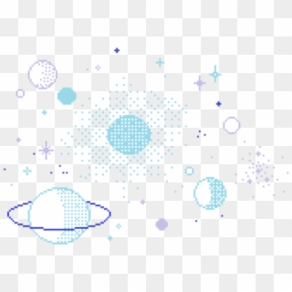 #overlay #png #pastel #galaxy #pixel #stars #blue - Transparent Stickers Edits Png Clipart
