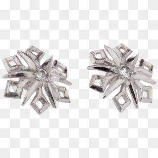 Snowflake Studs - Earrings Clipart