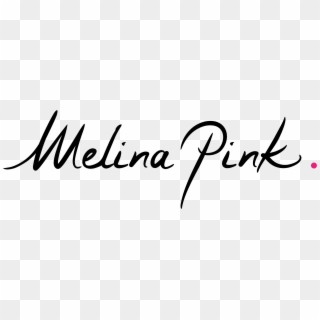 Melina Pink Illustration - Calligraphy Clipart