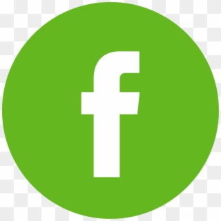 Facebook Logo Button - Round Green Facebook Logo Clipart