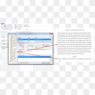 Use Proquest For Word To Bring Citations From Refworks - Add Citations In Google Docs Clipart