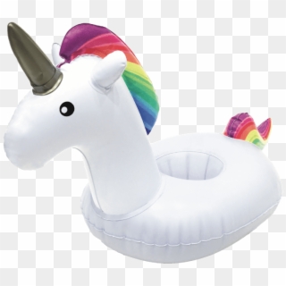 Floaty Unicorn Cup Holder - Inflatable Clipart