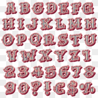 3d Bright Carnival Typeface Clipart