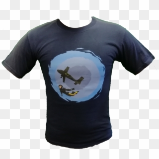 Skydiver Circle T Shirt - Seabird Clipart