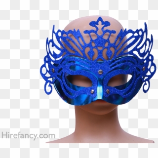 Mascaras Venezianas Azul Clipart
