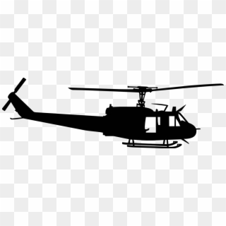 Huey Helicopter Silhouette Clipart