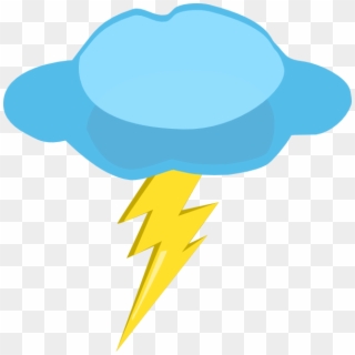 Clouds And Lightning Clipart - Clipart Picture Of A Lightning - Png Download
