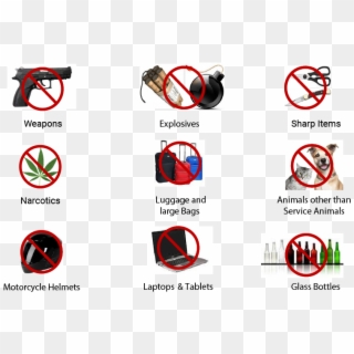 Prohibited Items - Prohibited Items Embassy Clipart