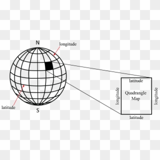 Note How The Regions Defined By Two Adjacent Lines - Globe Clipart Black And White Png Transparent Png