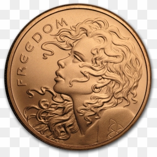 2019 1 Oz Copper Shield Round - Coin Clipart