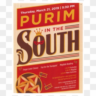 Purim In The South Flyer - Convenience Food Clipart