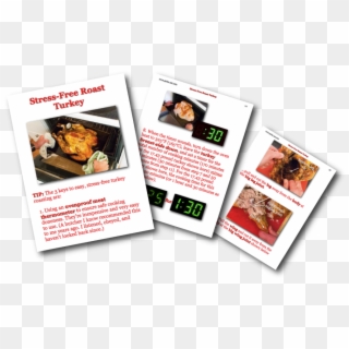 Stress Free Roast Turkey Picture Book Recipe - Flyer Clipart
