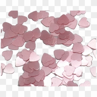 Pink Hearts Confetti Glitter - Wallpaper Clipart