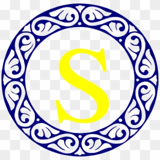 Monogram S In A Circle Clipart
