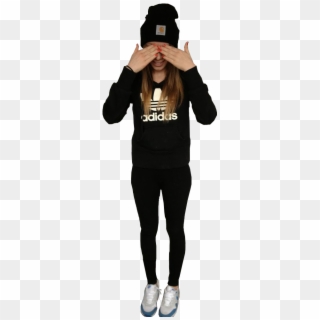 Ojos Sudadera Chica - Girl Clipart