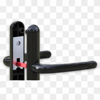 The Patented Lock-block Stops The Spindle Turning - Lock Lock Handle Clipart