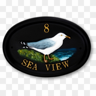 Seagull Standing House Sign - European Herring Gull Clipart