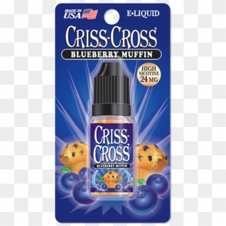 Criss Cross E Liquid Blueberry Muffin - Criss Cross Tobacco Clipart
