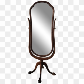 Antique Cheval Floor Standing Mirror On Chairish - Mirror Transparent Standing Clipart