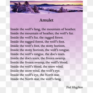 Amulet By Ted Hughes Clipart